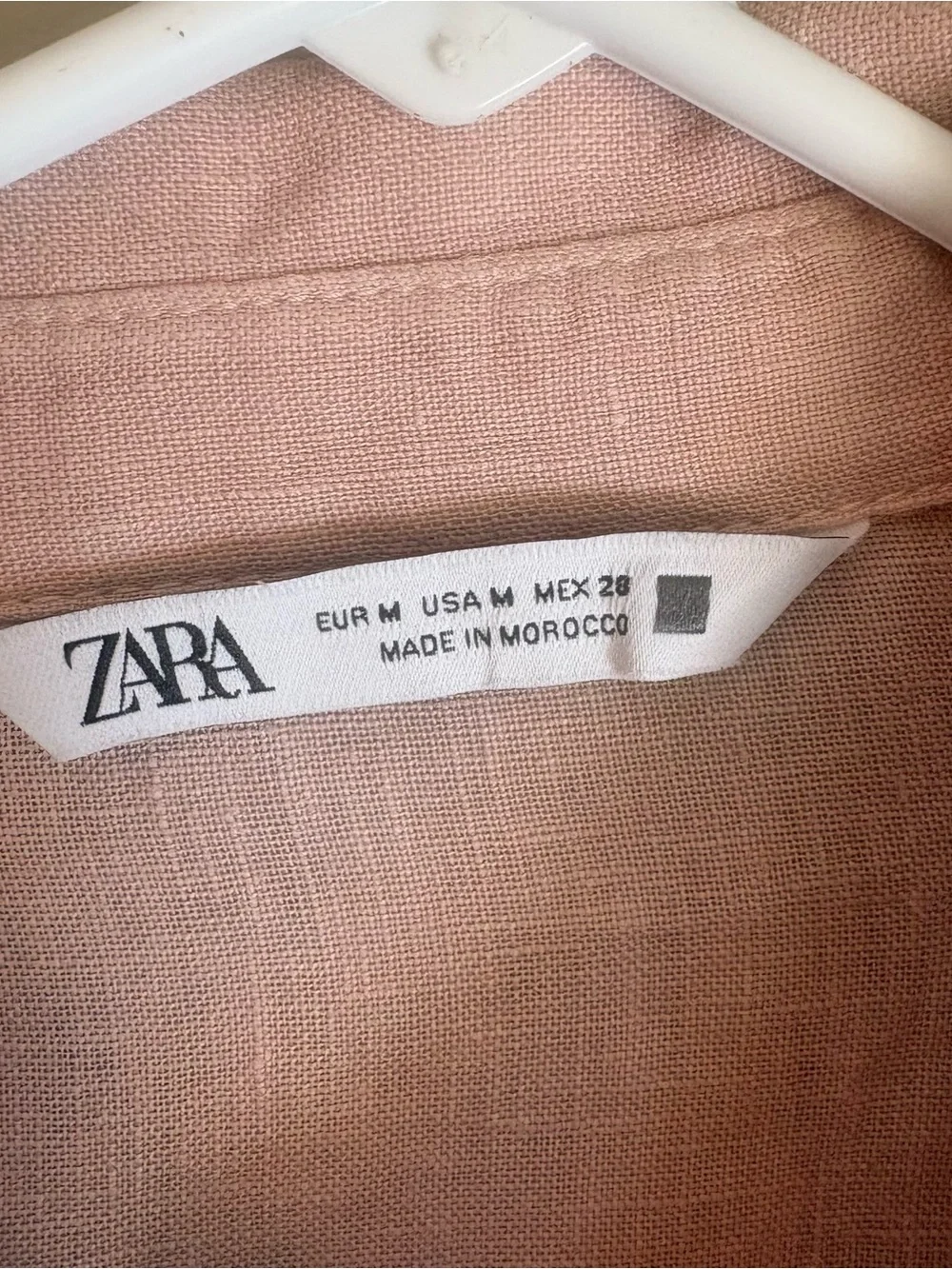 Zara Pink Tie-Front Shirt